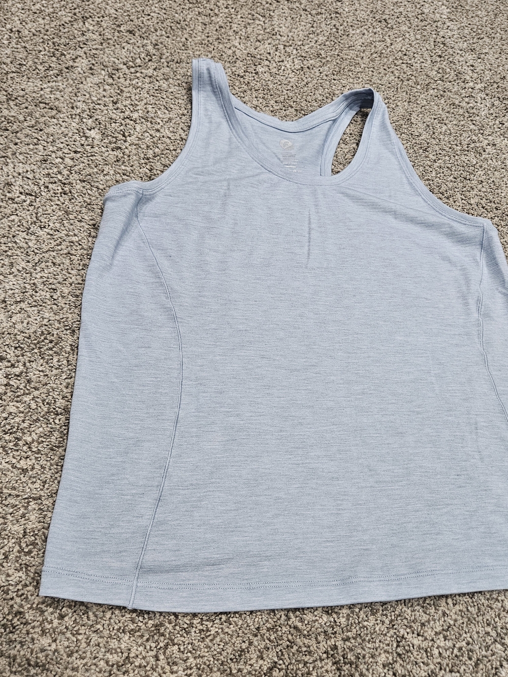 Fabletics Light Blue Racerback Tank - Picture 2 of 7